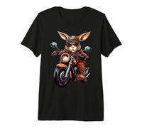 Conejito de Moto/Motociclista Camiseta Premium
