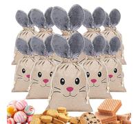 Conejito de Pascua - 10 Uds Conejo Galletas Bolsas | Bolsa De Regalo De ,Para Niños Niñas De Primavera Relleno De Cesta Reunión Familiar Boda Chocolate Manualidades Oficina