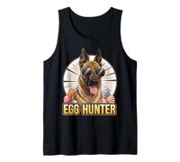 Conejito de Pascua Belga Malinois Egg Hunter Dog Lover Camiseta sin Mangas