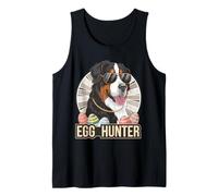 Conejito de Pascua Bernese Mountain Egg Hunter Dog Lover Camiseta sin Mangas