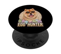 Conejito de Pascua Chow Chow Egg Hunter Dog Lover PopSockets PopGrip Adhesivo