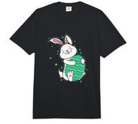 Conejito de Pascua con Primavera de Comfort Colors Adult Heavyweight T-Shirt