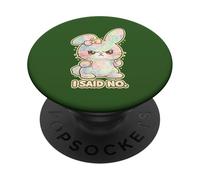 Conejito de Pascua Enojado No Hoy Conejitos No Means No Bunny PopSockets PopGrip Adhesivo
