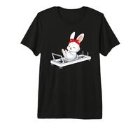 Conejito de Pascua Esponjoso Haciendo Pilates Reformer Machine Pilates Camiseta Premium