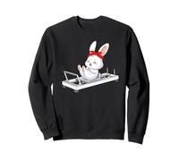 Conejito de Pascua Esponjoso Haciendo Pilates Reformer Machine Pilates Sudadera