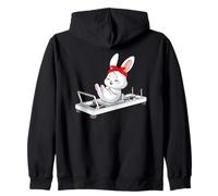 Conejito de Pascua Esponjoso Haciendo Pilates Reformer Machine Pilates Sudadera con Capucha