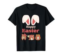 Conejito de Pascua Feliz Primavera Huevos de Pascua Pascua Pastel Camiseta