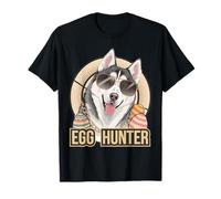 Conejito de Pascua Husky Egg Hunter Dog Lover Camiseta