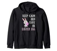 Conejito de Pascua Keep Calm and Have a Easter Egg Sudadera con Capucha