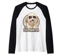 Conejito de Pascua Maltipoo Egg Hunter Dog Lover Camiseta Manga Raglan