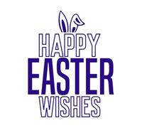 Conejito de Pascua, salto, ladrón, caza, mi primer bebé Pegatinas de pared de vinilo 41x50.8cm No daña la superficie de la pared Azul oscuro