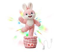 Conejito De Peluche, Con Forma De Conejo Que Habla Y Baila - Animales De Peluche Que Hablan - Para Niños Y Niñas Pequeños, El Hogar, La Sala De Juegos Infantil, Cumpleaños, Guardería Y Preescol