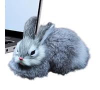 Conejito de peluche - muñeca de conejo de 5,5 pulgadas | Adorable peluche navideño | Decoración del hogar coleccionable de conejito de escritorio de oficina | Material polar | Rey