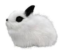 Conejito de peluche - muñeca de conejo de 5,5 pulgadas | Adorable peluche navideño | Decoración del hogar coleccionable de conejito de escritorio de oficina | Material polar | Rey