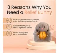 Conejito de peluche que respira y calma, 2 unidades
