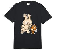 Conejito de Rugby Kick Prep Dibujos Animados Comfort Colors Adult Heavyweight T-Shirt