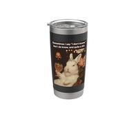 Conejito lo sé, y bastante sarcástico Vaso térmico de acero inoxidable de doble pared