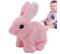 Conejito realista conejito, peluche interactivo Bunny | Juguetes interactivos para figura de peluche Bunny acolchado,PEIDE EL RABBIO REALISTICO RABBIO APAGAR OÍDOS