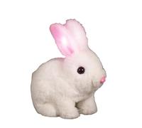Conejito Realista - Toy de Conejito Hopping | Juguetes de Conejo para niños, Conejito Que rebota, un Conejito eléctrico Realista Peluche, para la decoración de Pascua Tiempo de Juego para niños