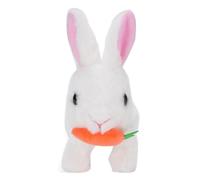 Conejito relleno reversible Cuddle Bunny relleno, conejito de fresa con conejito transformado con la polipé de lujoso, zanahoria que se convierte en orejas de peluches con bunnies (Rosa) (Grau)