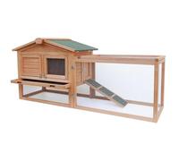 Conejito roedores XXL espacios exteriores gran cobertizo 156 cm madera de abeto 16_0002238