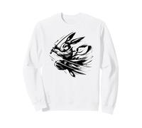 Conejito Samurai Tinta Negro Conejo Guerrero Sudadera