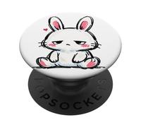 Conejito Triste, Tan Lindo gráfico de Conejo PopSockets PopGrip Adhesivo