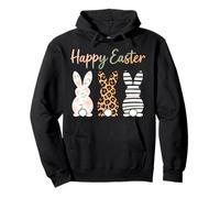 Conejitos Feliz Día de Pascua Huevo Conejo Conejo Familia Celebración Sudadera con Capucha