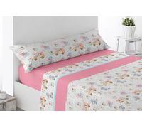 - Conejitos- Juego de Sábanas Térmicas 3 Piezas Grosor 120 Gramos Cama 90 X 200 Cm (90_x_200_cm, Rosa)
