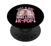 Conejitos Kawaii KPOP KPOP Just A Girl Who Loves K Pop Girl PopSockets PopGrip Adhesivo