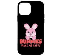 Conejitos me Hacen Feliz Conejo de Pascua Lindo Conejito Carcasa para iPhone 12 Mini
