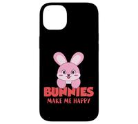Conejitos me Hacen Feliz Conejo de Pascua Lindo Conejito Carcasa para iPhone 14 Plus