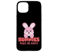 Conejitos me Hacen Feliz Conejo de Pascua Lindo Conejito Carcasa para iPhone 15 Plus