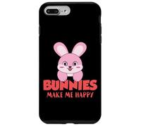 Conejitos me Hacen Feliz Conejo de Pascua Lindo Conejito Carcasa para iPhone 7 Plus/8 Plus