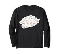 Conejitos Pastel sobre un Fondo Floral Manga Larga