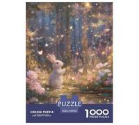 Conejo 1000 Piezas Rompecabezas Juego De Familia Creativo Maravilloso Puzzle Bonita Decoración Rompecabezas para Regalos De Viaje, Presente 70x50cm/1000pcs
