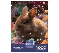 Conejo 1000 Piezas Rompecabezas Juego De Familia Creativo Maravilloso Puzzles Bonita Decoración Rompecabezas para Regalos De Viaje, Presente 38x26cm/1000pcs