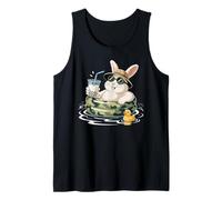 Conejo Boba Perla Té con Leche Conejos Camiseta sin Mangas