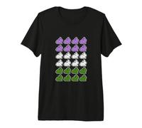 Conejo Conejito Píxeles Arte LGBT Género Queer Bandera Camiseta Premium