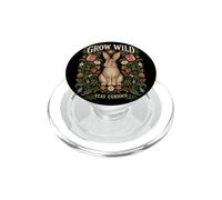 Conejo Curioso Entre Flores para Amantes de la Naturaleza PopSockets PopGrip para MagSafe