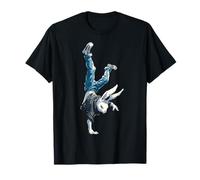 Conejo Danza Fitness Animal Motivo Ilustración Conejo Camiseta