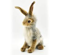Conejo de cola negra Hansa de 23 cm, juguete de peluche suave, lindo y realista