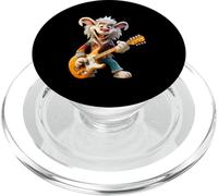 Conejo de Dibujos Animados Feliz Tocando Guitarra eléctrica PopSockets PopGrip para MagSafe
