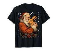 Conejo de Navidad y Santa Claus Bosque Animal Temporada de In Camiseta