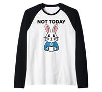Conejo de oficina Colega Conejo Café Conejo Camiseta Manga Raglan