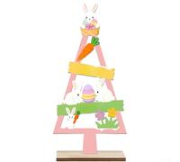 Conejo de para madera con Huevo 22cm para decoración para pascua(Style A) | temático de para pascua, conejo y huevo, para madera , color , para estilo elegante