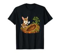 Conejo de Pascua Detective cavando Zanahoria Agujero Camiseta