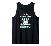 Conejo de Pascua Familiar a Juego con Flores I'm The Boba Tea Bunny Camiseta sin Mangas