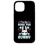 Conejo de Pascua Familiar a Juego con Flores I'm The Boba Tea Bunny Carcasa para iPhone 15