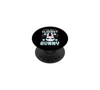 Conejo de Pascua Familiar a Juego con Flores I'm The Clarinet Bunny PopSockets PopGrip Adhesivo